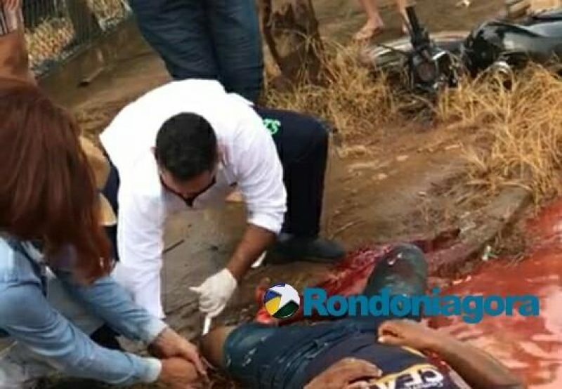 Motociclista tem pé decepado em grave acidente de trânsito em Porto Velho; veja o vídeo