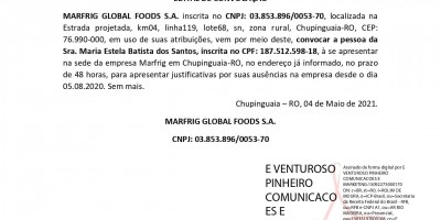 EDITAL DE CONVOCAÇÃO - MARFRIG GLOBAL FOODS S.A. 