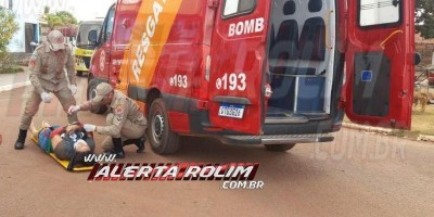 Motociclista e passageiro ficam feridos após colisão contra caminhonete em Rolim de...