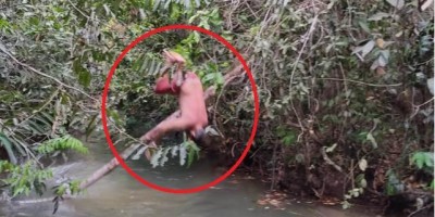 Homem sofre fratura na coluna após galho de arvore quebrar e ele cair de cabeça em rio