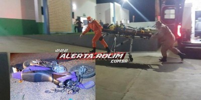 Motociclista sofre múltiplas fraturas em grave acidente na RO-010, entre Rolim de Moura...