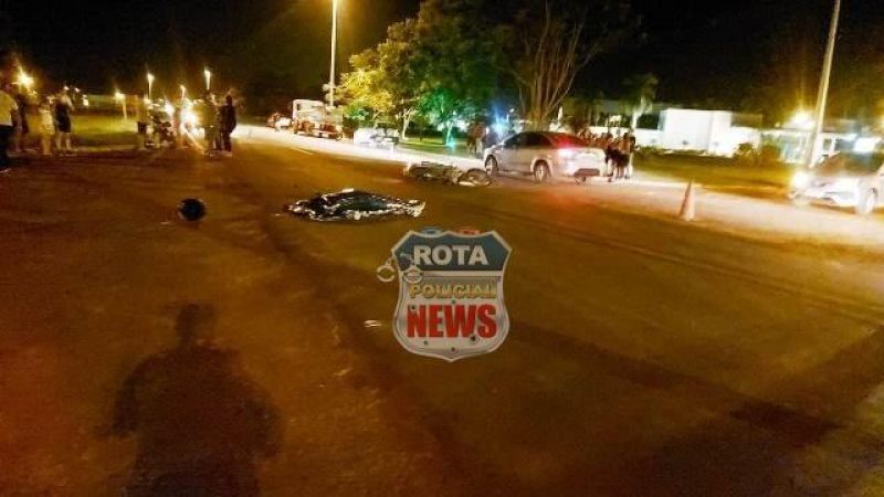 Mulher morre atropelada após colisão entre duas motos em Vilhena