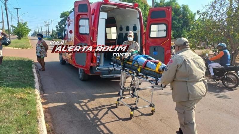 Motociclista fica ferido após avançar via preferencial e colidir contra carro em Rolim de Moura Motociclista fica ferido após avançar via preferencial e colidir contra carro em Rolim de Moura