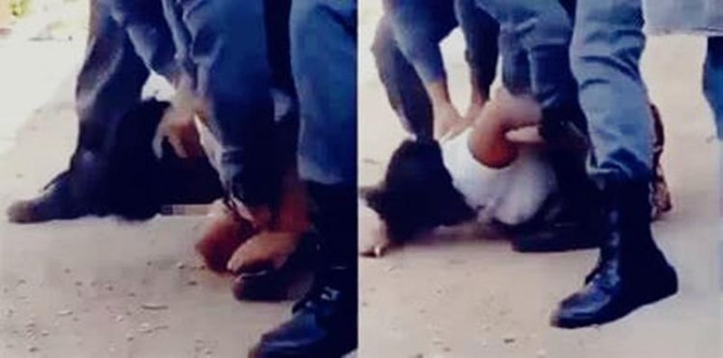 Policial é agredido por filho que ameaçava matar a própria mãe Policial é agredido por filho que ameaçava matar a própria mãe