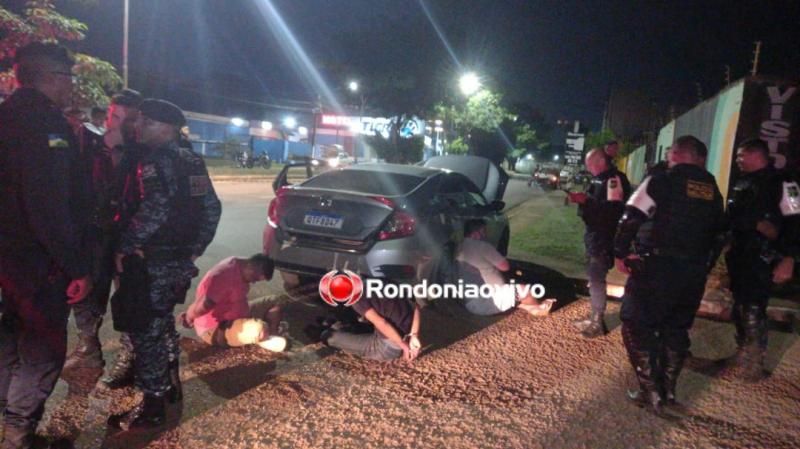 Quadrilha promove intensa perseguição policial em Porto Velho, mas acabam presos Quadrilha promove intensa perseguição policial em Porto Velho, mas acabam presos