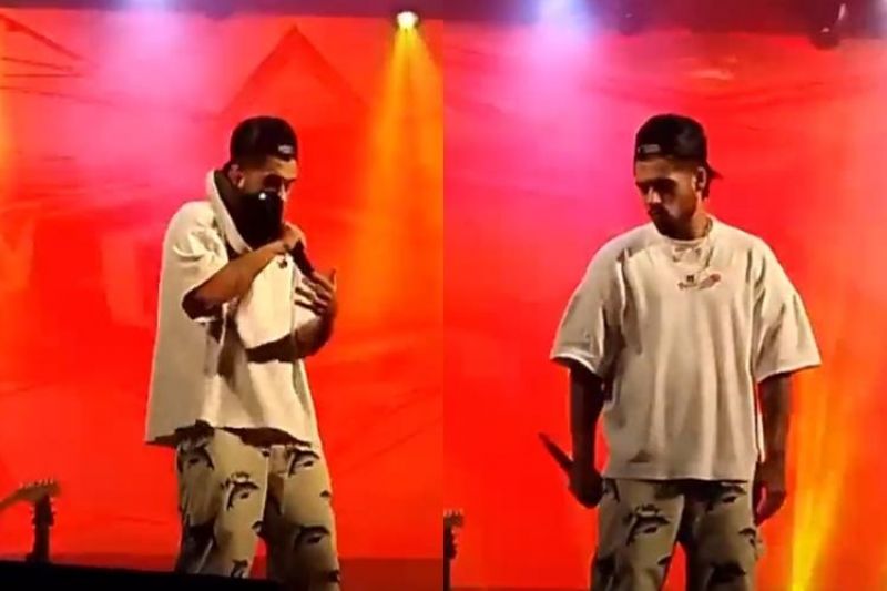 Cantor Zé Felipe é surpreendido com sapatada durante show; veja o vídeo Cantor Zé Felipe é surpreendido com sapatada durante show; veja o vídeo