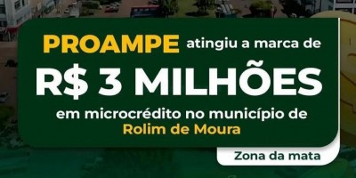 Proampe já injetou 3 milhões de reais na economia de Rolim de Moura para mais de 120...