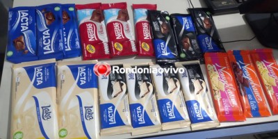 Jovem acaba preso após furtar 18 barras de chocolate no shopping de Porto Velho