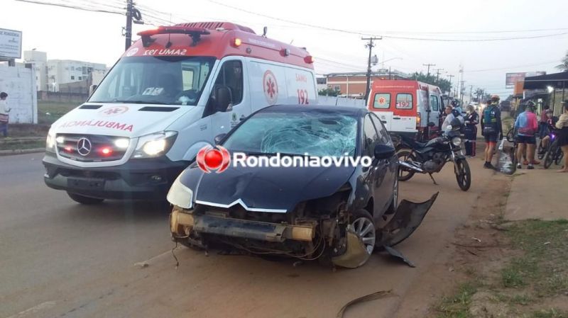 Motorista embriagado, entra na contramão, sobe calçada e deixa pedestre em estado grave Motorista embriagado, entra na contramão, sobe calçada e deixa pedestre em estado grave
