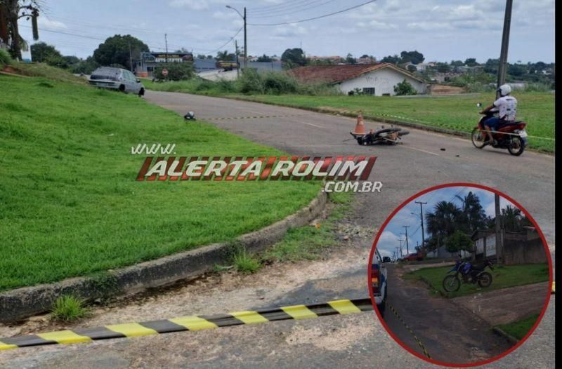 Dois motociclistas foram socorridos ao Hospital após acidente em Nova Brasilândia Dois motociclistas foram socorridos ao Hospital após acidente em Nova Brasilândia