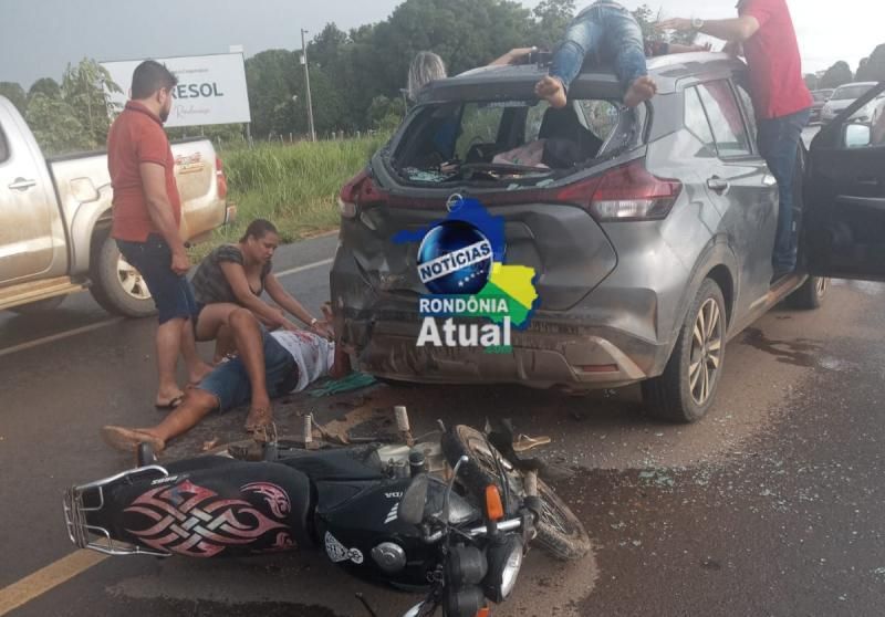 Grave acidente é registrado na BR-364, entre Ji-Paraná e Medici Grave acidente é registrado na BR-364, entre Ji-Paraná e Medici
