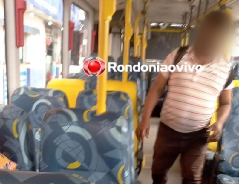 Homem é preso acusado de se masturbar dentro de ônibus em Porto Velho Homem é preso acusado de se masturbar dentro de ônibus em Porto Velho
