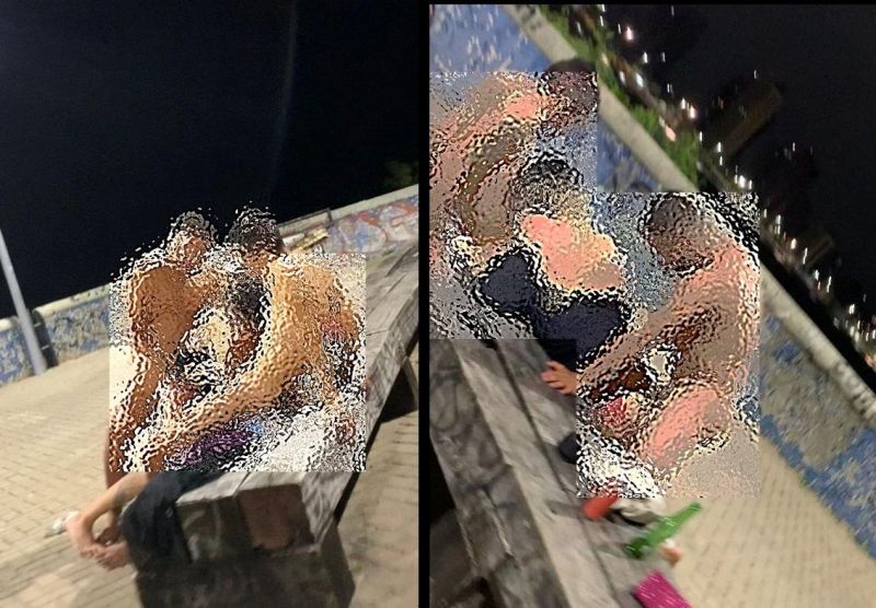 Trisal é flagrado fazendo sexo na orla de praia em Fortaleza (+18) Trisal é flagrado fazendo sexo na orla de praia em Fortaleza (+18)