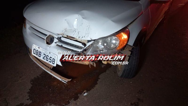Motorista com sinais de embriaguez bate na traseira de moto na RO-383 em Rolim de Moura Motorista com sinais de embriaguez bate na traseira de moto na RO-383 em Rolim de Moura