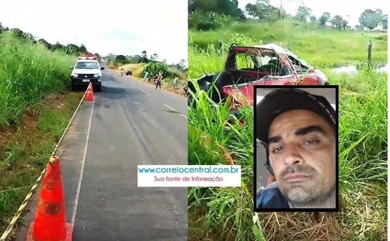 Motorista morre e criança de 5 anos sobrevive após capotamento na RO-470, entre Mirante da Serra e Nova União