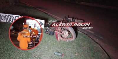 Colisão entre duas motos deixa dois feridos no bairro Cidade Alta em Rolim de Moura