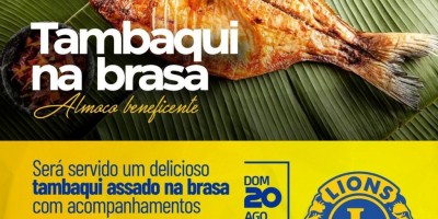 Lions Clube Rolim de Moura anuncia Almoço Beneficente com Tambaqui na Brasa
