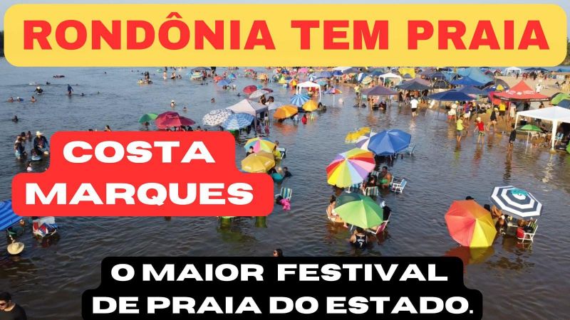 RONDÔNIA TEM PRAIA: Canal Bora Bora Brasil foi até Costa Marques e registrou o maior festival de praia do estado