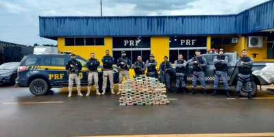 PRF e PM apreende mais de 110 Kg cocaína em Vilhena