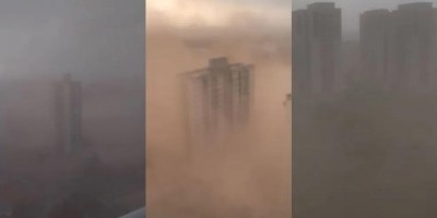 Ventos causam 'tempestade de areia' em Manaus; vídeos