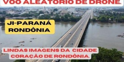 Bora Bora Brasil: Voo aleatório de drone no coração de Rondônia: Ji-Paraná -- vídeo