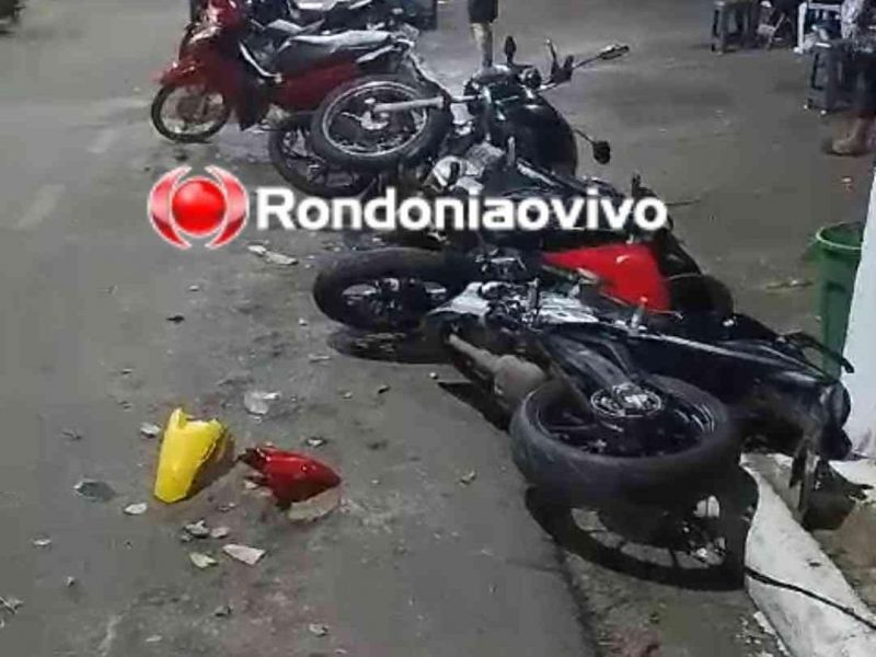 Idosa de 67 anos com sinais de embriaguez destrói três motos e tenta fugir Idosa de 67 anos com sinais de embriaguez destrói três motos e tenta fugir