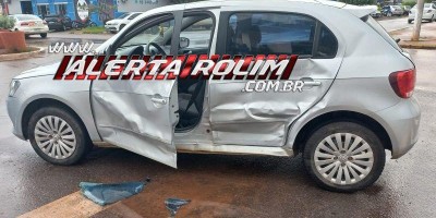 Colisão entre Van escolar e carro foi registrada, em Rolim de Moura