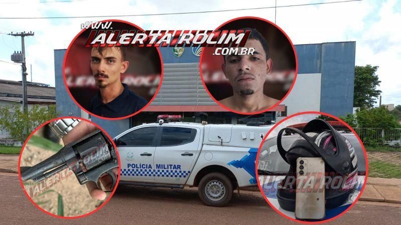 Dupla é presa instantes depois de roubarem mercado em Rolim de Moura; vídeo Dupla é presa instantes depois de roubarem mercado em Rolim de Moura; vídeo