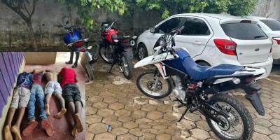 Operação policial prende suspeitos e recupera motocicletas furtadas de loja em Jaru