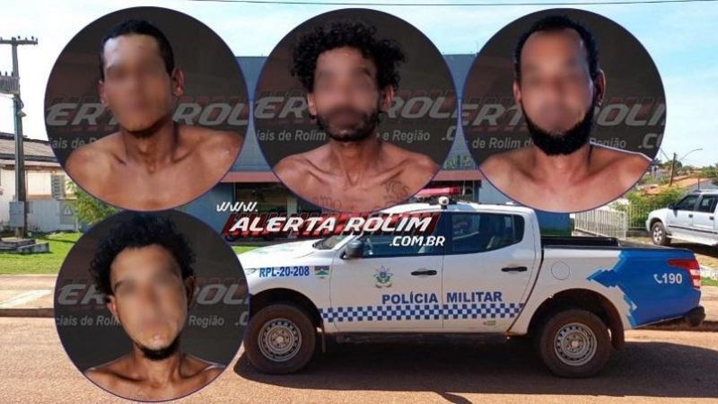 Quatro suspeitos são presos suspeitos de envolvimento em crimes de roubo e extorsão mediante sequestro, em Rolim de Moura Quatro suspeitos são presos suspeitos de envolvimento em crimes de roubo e extorsão mediante sequestro, em Rolim de Moura