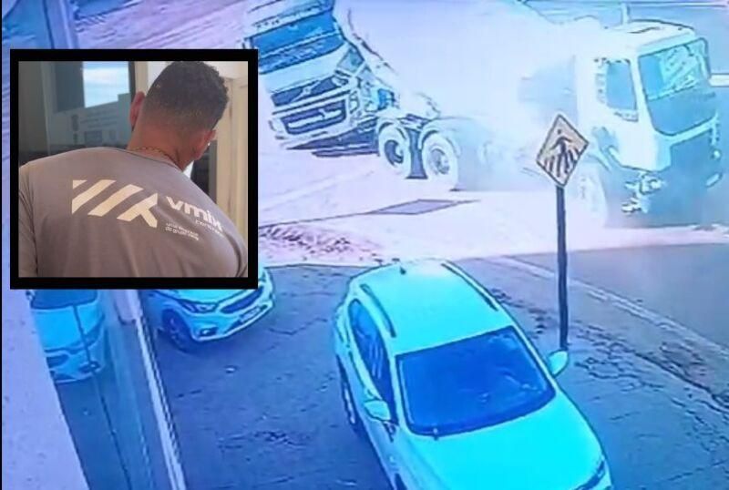 Motorista foge após dar ré em caminhão de concreto e matar trabalhador na frente da esposa e filho; vídeo Motorista foge após dar ré em caminhão de concreto e matar trabalhador na frente da esposa e filho; vídeo