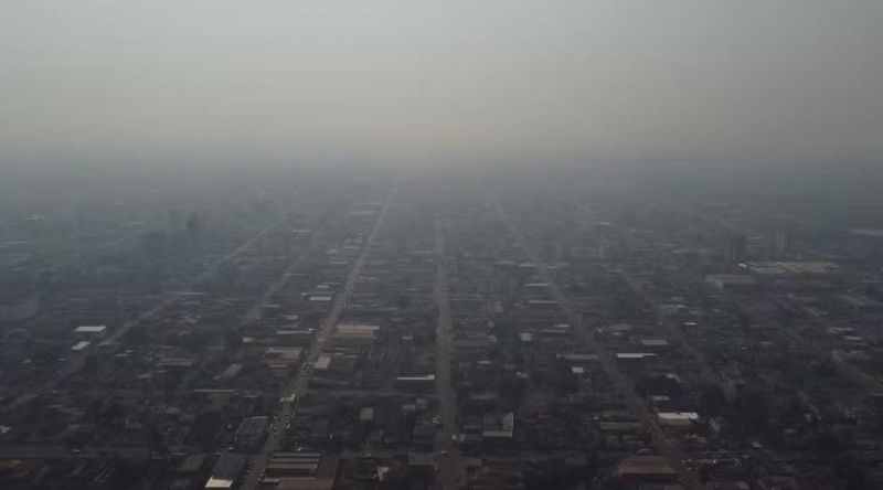 Rondônia amanhece encoberta por fumaça proveniente de queimadas Rondônia amanhece encoberta por fumaça proveniente de queimadas