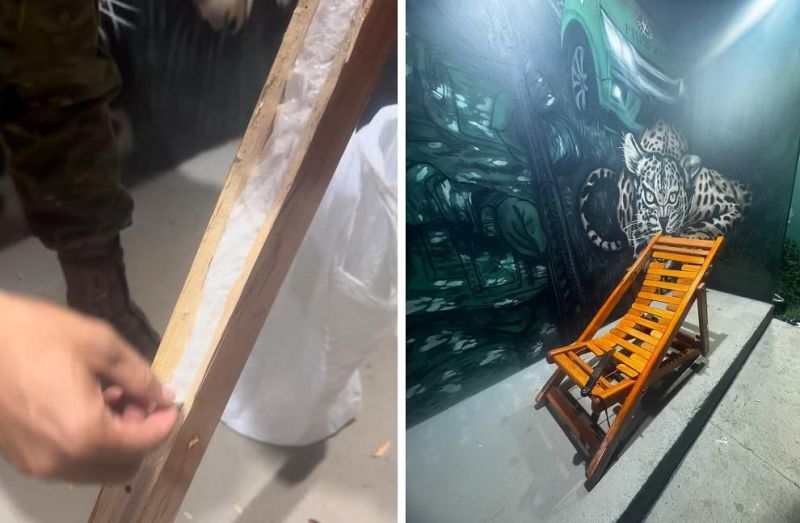 Passageira de ônibus é presa com droga escondida dentro de cadeira em RO Passageira de ônibus é presa com droga escondida dentro de cadeira em RO