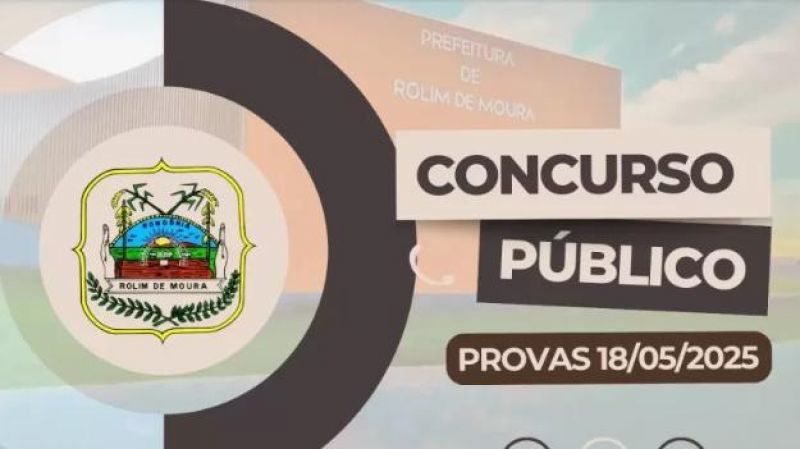 Concurso da Prefeitura de Rolim de Moura acontece neste domingo, 18 Concurso da Prefeitura de Rolim de Moura acontece neste domingo, 18