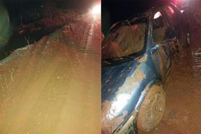 Mulher morre afogada após carro capotar e cair em vala Mulher morre afogada após carro capotar e cair em vala