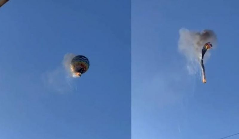 Balão pega fogo no ar, cai e deixa mortos em Santa Catarina Balão pega fogo no ar, cai e deixa mortos em Santa Catarina