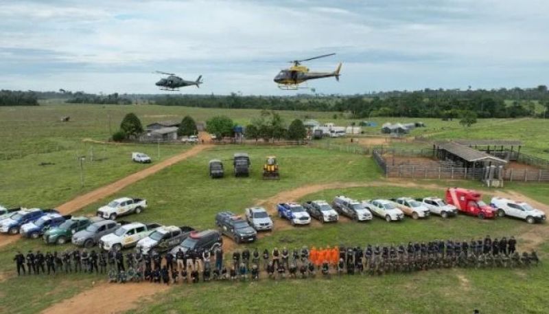 ICMBio realiza operação para retirada de invasores na Floresta Nacional do Bom Futuro, em Rondônia ICMBio realiza operação para retirada de invasores na Floresta Nacional do Bom Futuro, em Rondônia