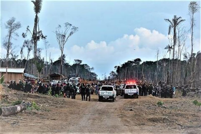Membros da LCP usam armas de guerra para atacar fazenda Norbrasil em Mutum Paraná Membros da LCP usam armas de guerra para atacar fazenda Norbrasil em Mutum Paraná