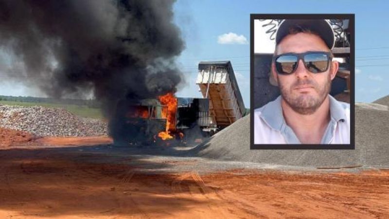 Motorista morre eletrocutado após caminhão encostar em rede elétrica Motorista morre eletrocutado após caminhão encostar em rede elétrica