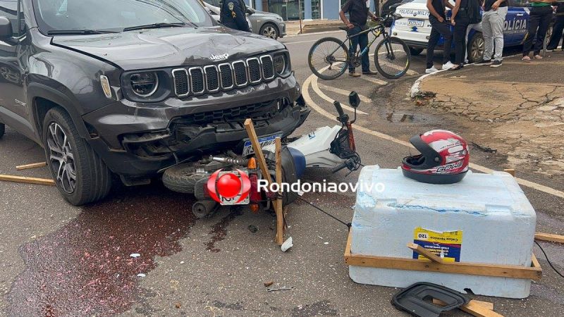 PORTO VELHO: Motociclista fica gravemente ferido ao ser arrastado por Jeep na Abunã PORTO VELHO: Motociclista fica gravemente ferido ao ser arrastado por Jeep na Abunã