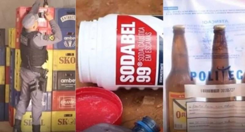 Polícia fecha fábrica clandestina de cervejas fake Polícia fecha fábrica clandestina de cervejas fake