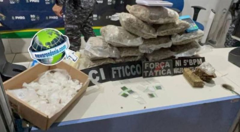 PORTO VELHO: BPTAR estoura boca de fumo e prende dupla com 20kg de drogas na zona leste PORTO VELHO: BPTAR estoura boca de fumo e prende dupla com 20kg de drogas na zona leste