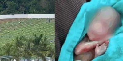 Recém-nascido declarado morto acorda chorando durante sepultamento Recém-nascido declarado morto acorda chorando durante sepultamento
