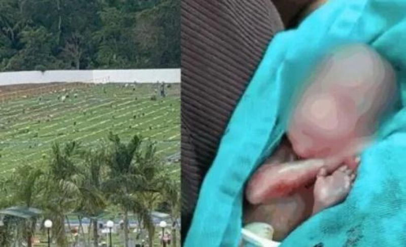 Recém-nascido declarado morto acorda chorando durante sepultamento Recém-nascido declarado morto acorda chorando durante sepultamento