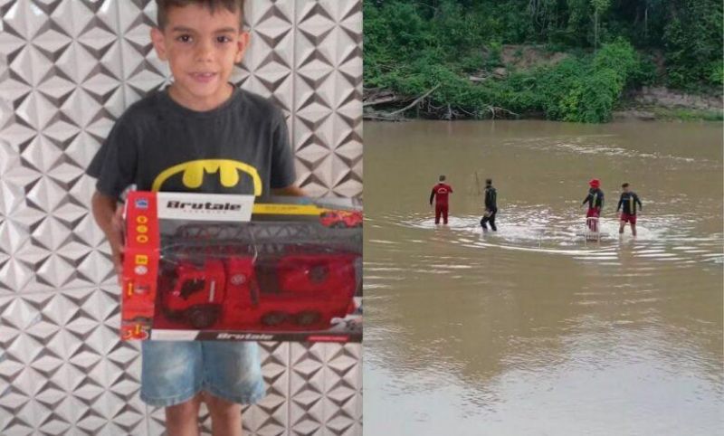 Menino de 7 anos morre após se afogar em rio em RO Menino de 7 anos morre após se afogar em rio em RO