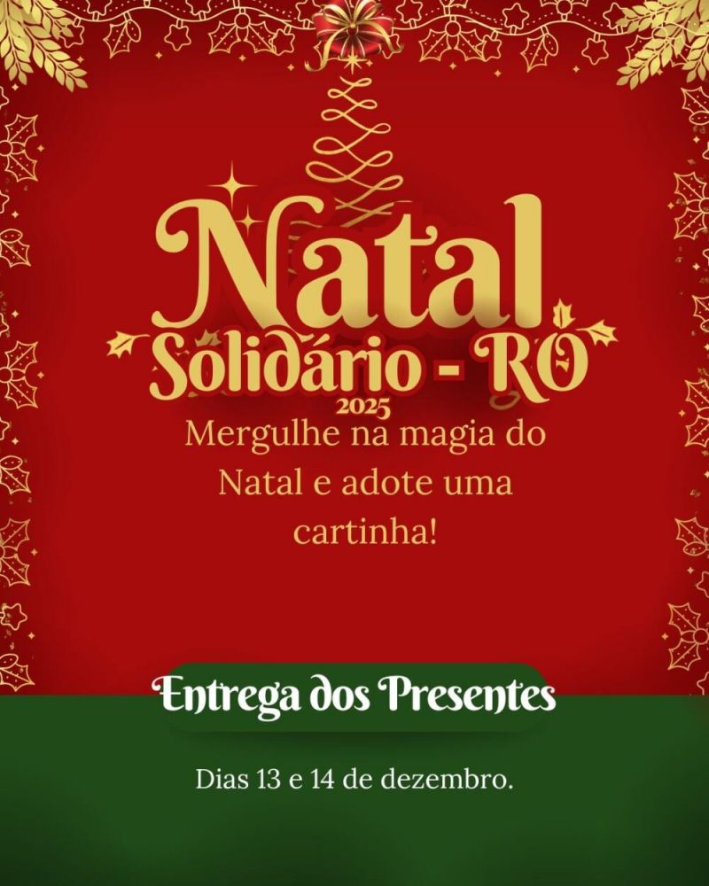 Natal Solidário RO pede ajuda para presentear crianças em Rolim de Moura do Projeto Natal Solidário RO pede ajuda para presentear crianças em Rolim de Moura do Projeto