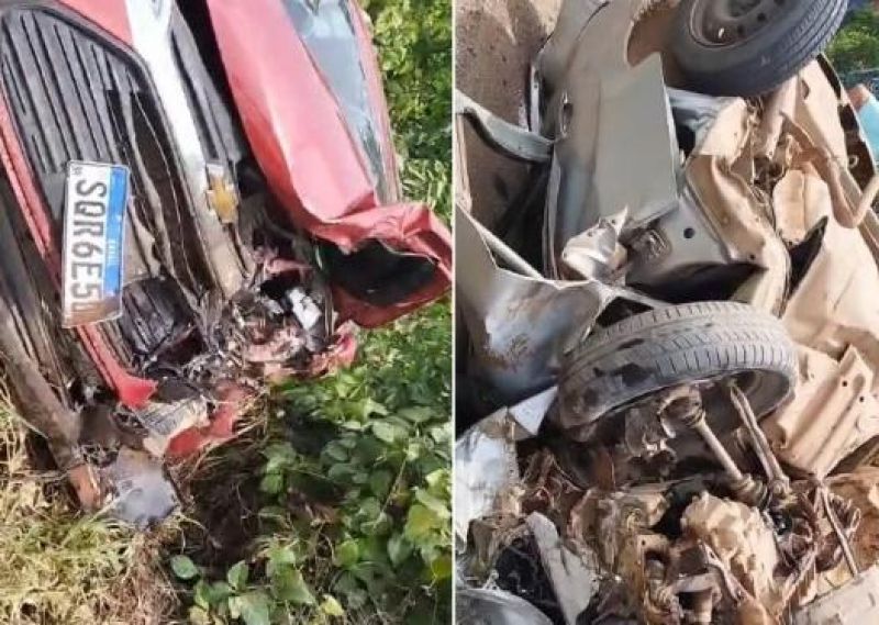 Homem morre e três ficam feridos após batida frontal na BR-364 Homem morre e três ficam feridos após batida frontal na BR-364