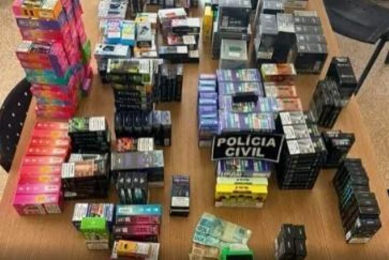 Polícia Civil apreende mais de 500 dispositivos eletrônicos proibidos durante operação em Espigão do Oeste Polícia Civil apreende mais de 500 dispositivos eletrônicos proibidos durante operação em Espigão do Oeste