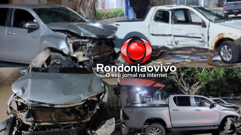 Motorista de Hilux é preso após avançar preferencial e causar forte colisão no Centro Motorista de Hilux é preso após avançar preferencial e causar forte colisão no Centro
