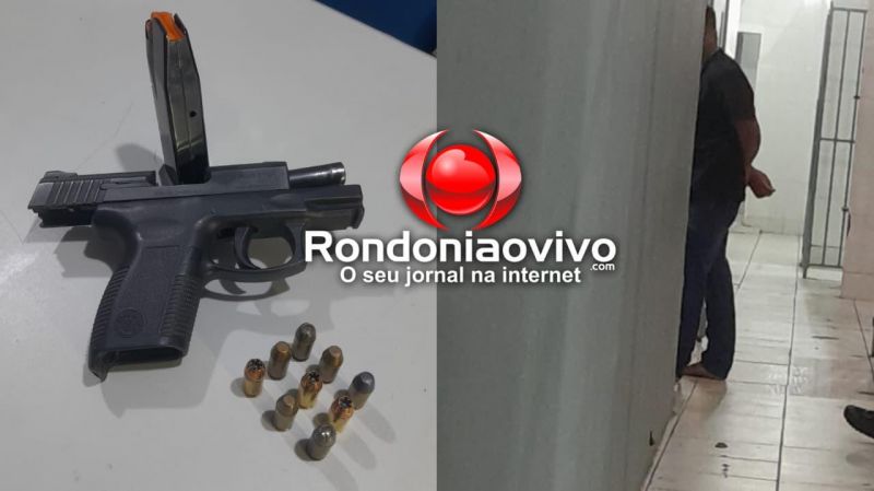 PORTE ILEGAL: Empresário é preso com pistola .40 em frente a boate na região central PORTE ILEGAL: Empresário é preso com pistola .40 em frente a boate na região central